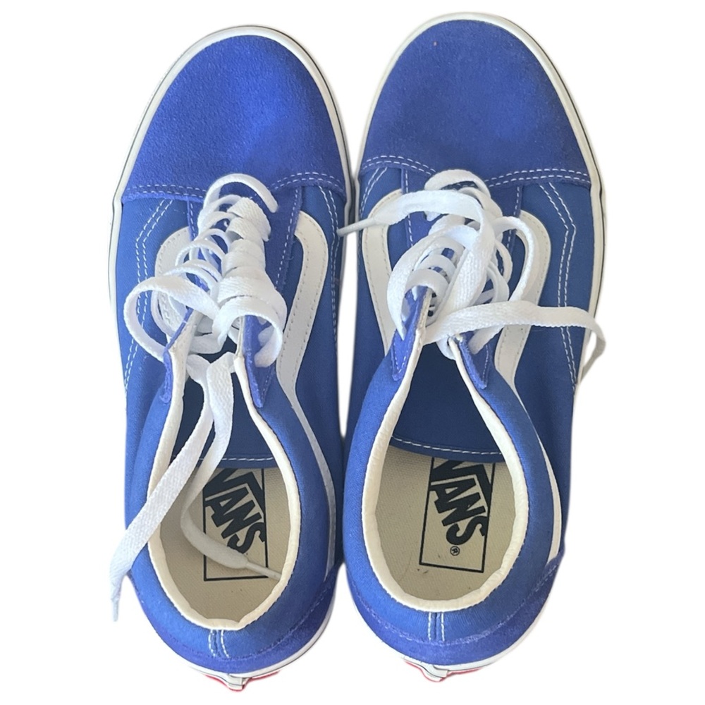 Vans Blue and White Old Skool Sneakers